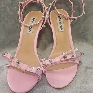 Steve Madden Pink Studded Women's Sandals